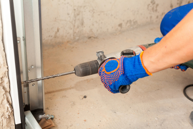 garage doors being fixed